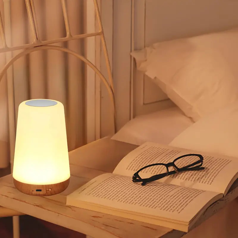 Touch-Controlled Portable Night Light with 13 RGB Colors