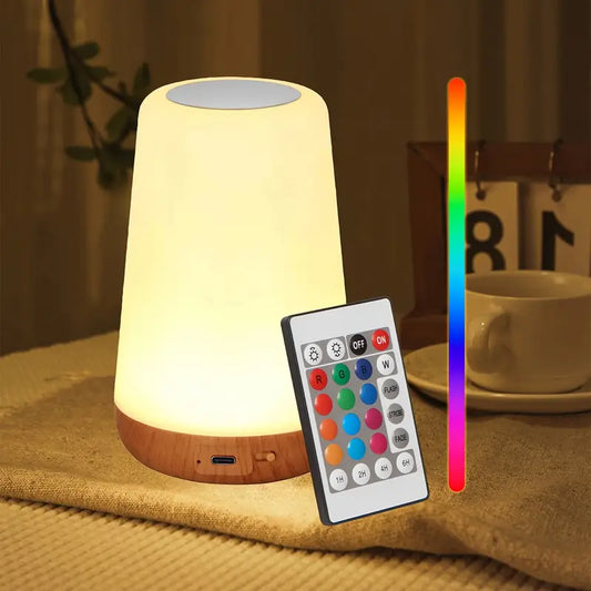 Touch-Controlled Portable Night Light with 13 RGB Colors